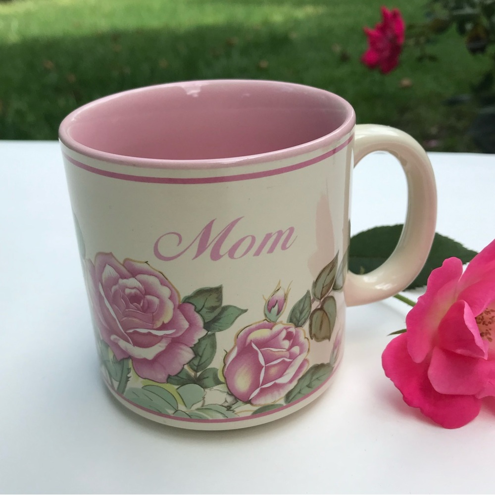 Vintage Lefton 1987 “Mom" coffee mug cup
